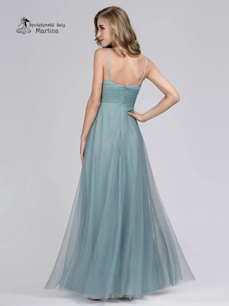 Jemné staromodré šifonové šaty na úzká ramínka "Juliette" - vel. 42