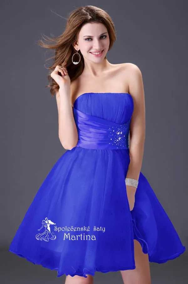 Krátké tmavě modré společenské šaty "Adriana" - vel. 40