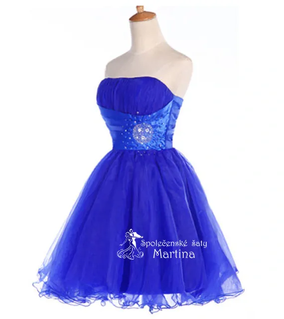 Krátké tmavě modré společenské šaty "Adriana" - vel. 40