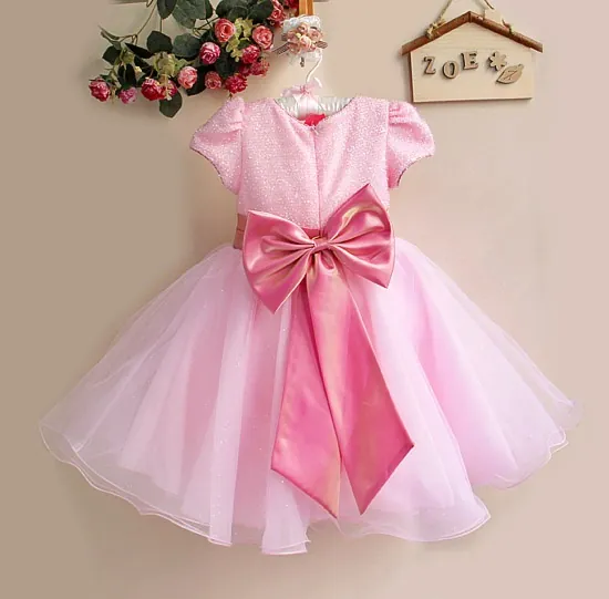 Dívčí šaty pro družičku "Marika" - růžové vel. 3 