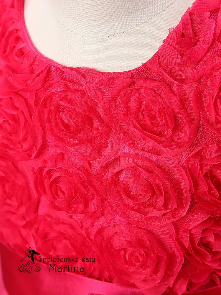 Dívčí šaty "Terezka" - fuchsiové 10-11 let - vel. 150