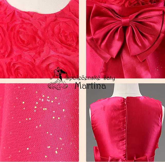 Dívčí šaty "Terezka" - fuchsiové 10-11 let - vel. 150