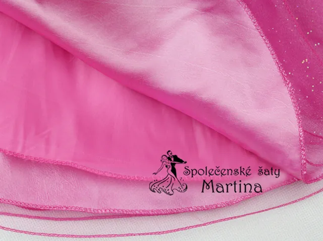 Dívčí šaty pro družičku "Milada" - růžové vel. 6 (4-5let)