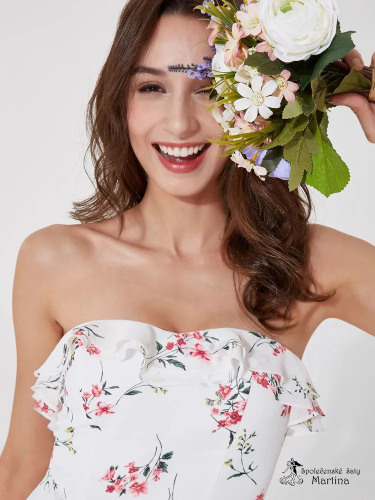 Jemné květinové romantické šaty "Claire" - vel. 40