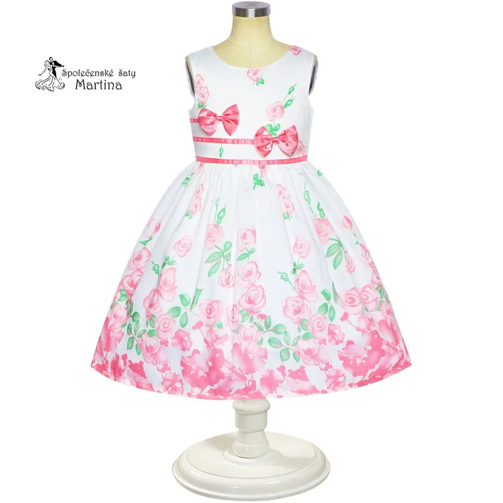 Bavlněné šaty "Martička" - růžové - vel. 11-12