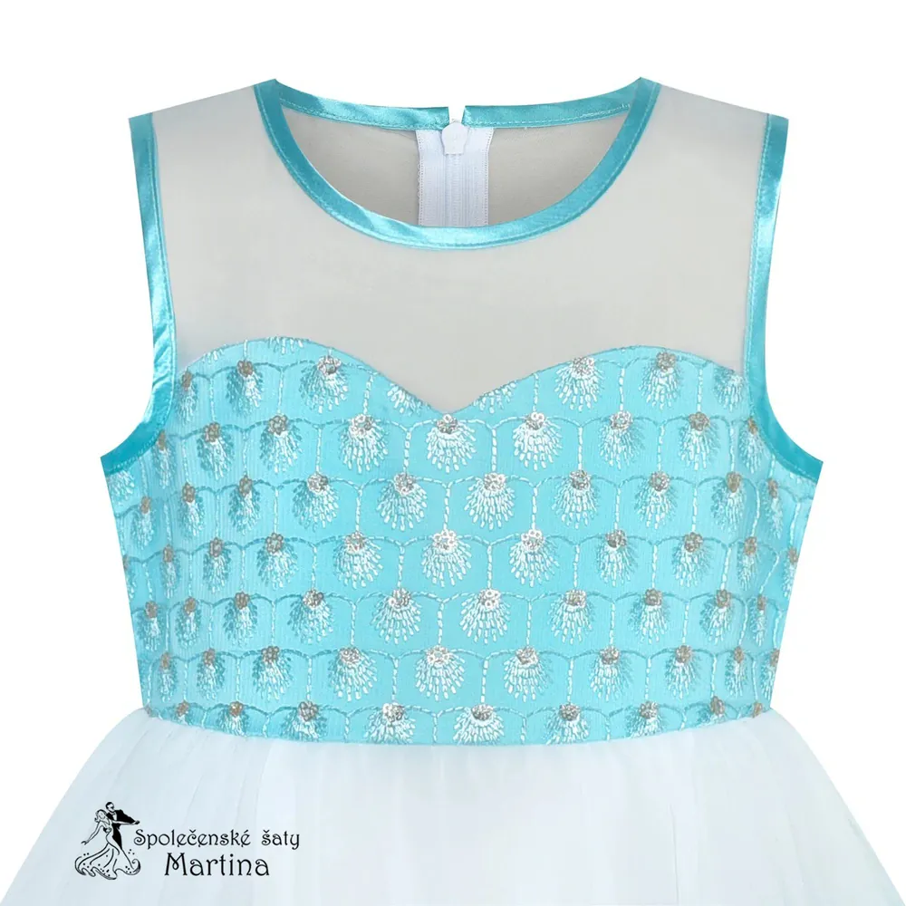 Mintové šaty "Naděnka" - vel. 6