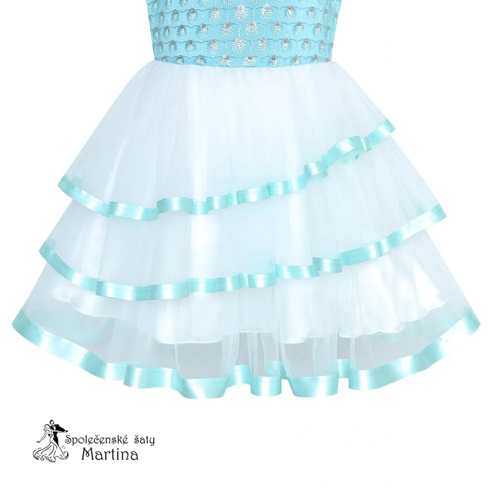 Mintové šaty "Naděnka" - vel. 6