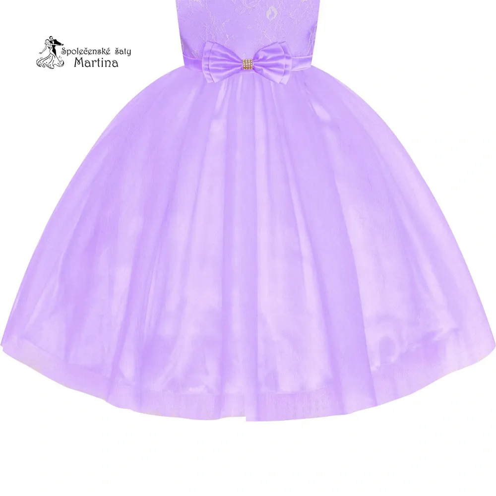 Světle fialové společenské šaty "Zuzanka" - vel. 7