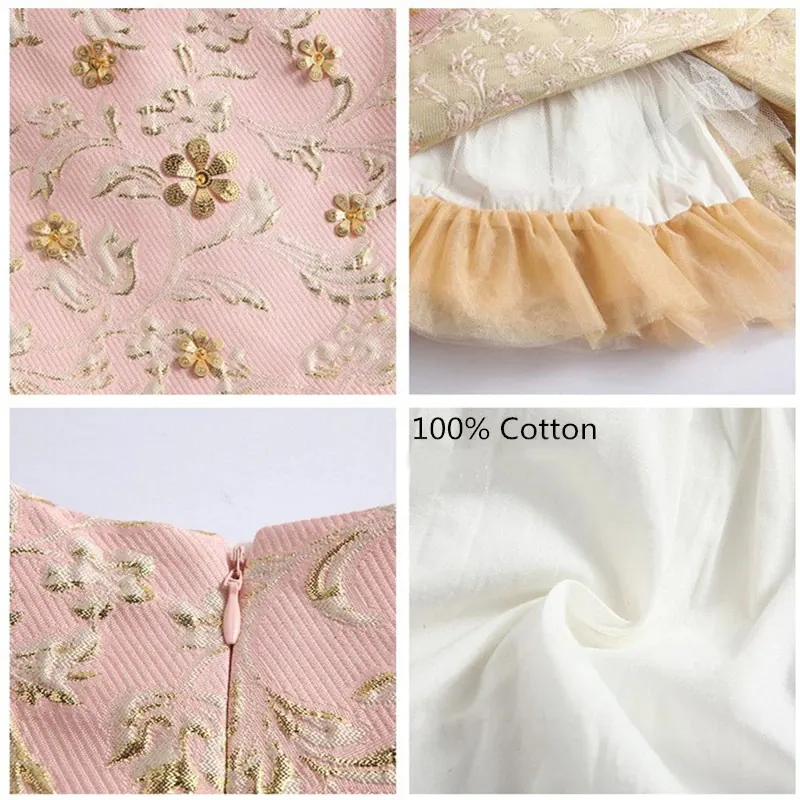 Luxusní krátké růžové dívčí šatičky "Sandra"  - vel. 10