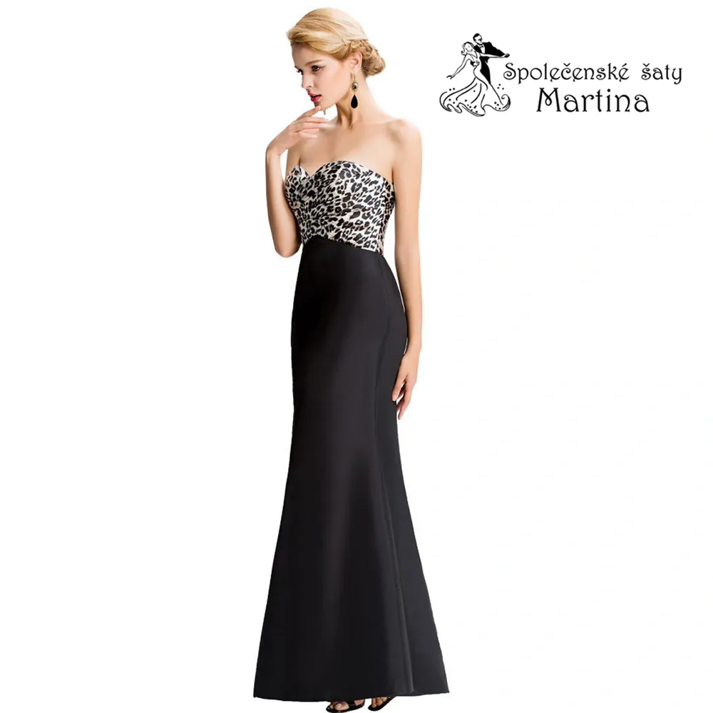 Černé společenské šaty trumpetového střihu "Erin" - vel. 32