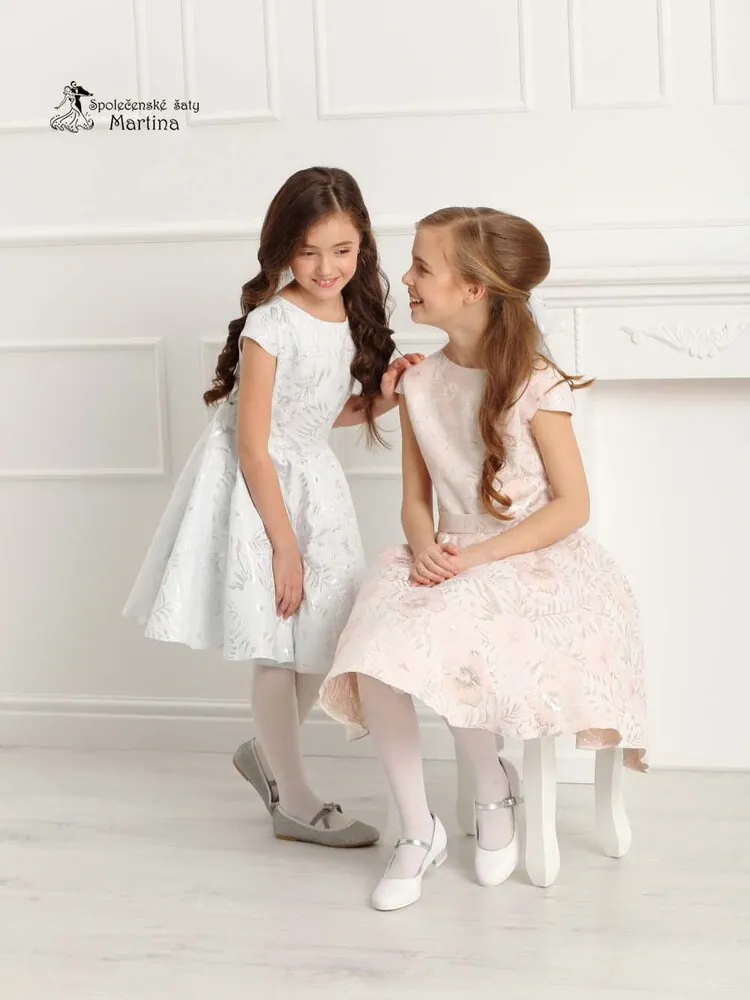 Slavnostní dívčí šaty pro družičky "Ajša" - vel. 134