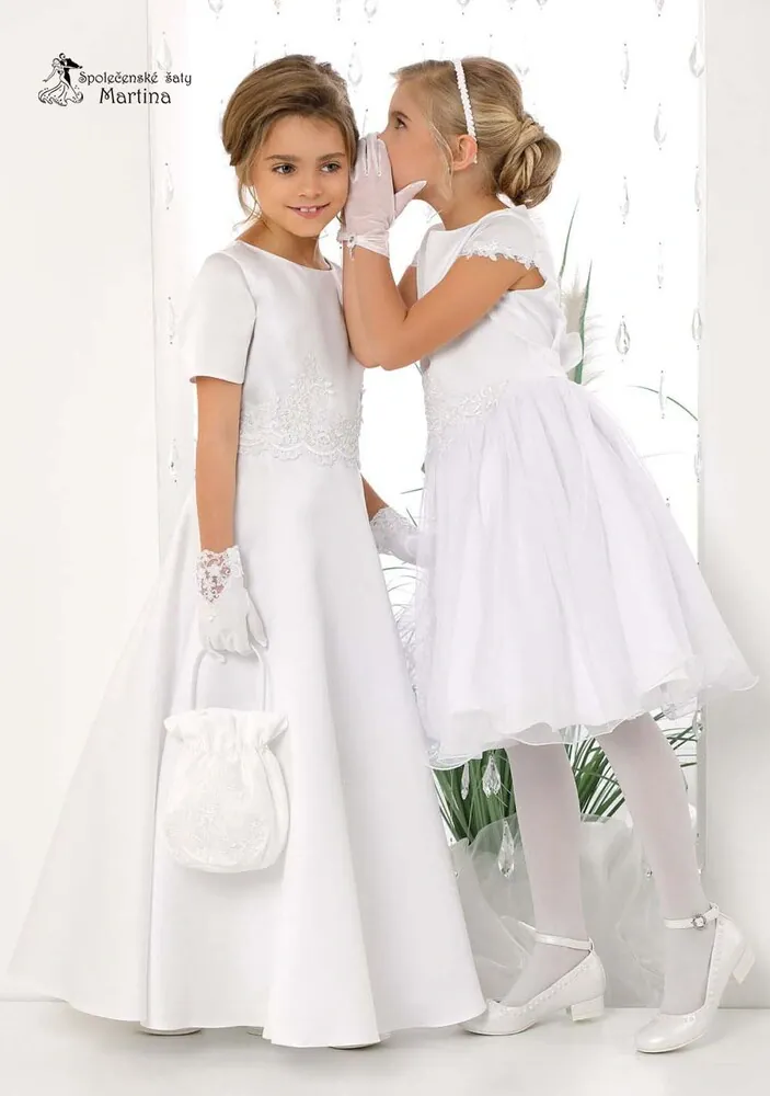 Excelentní šaty pro družičky či k prvnímu svatému přijímání "Megan" - vel. 128