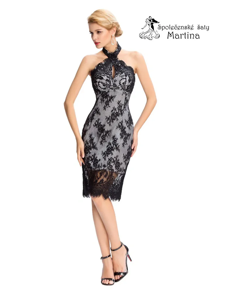 Úzké krajkové šaty "Tifanny" - vel. 38