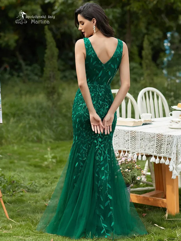 Zelené společenské bodycon šaty "Bridgitte" - vel. 34
