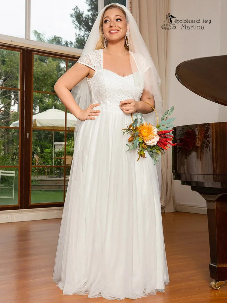 Svatební plus size šaty "Mavis" - vel. 56