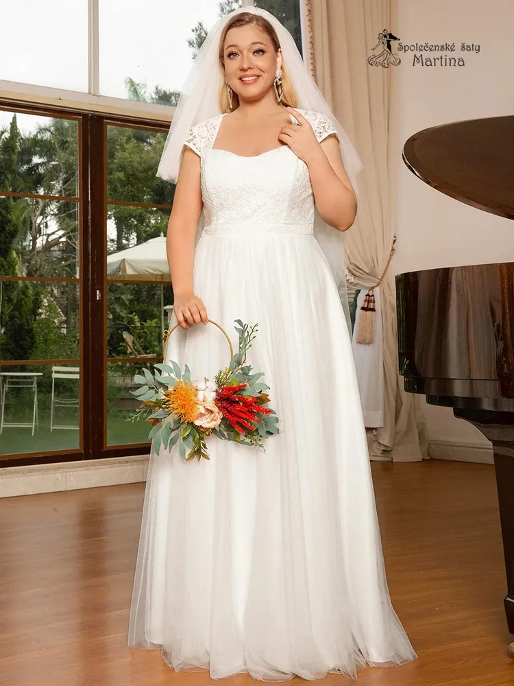 Svatební plus size šaty "Mavis" - vel. 56