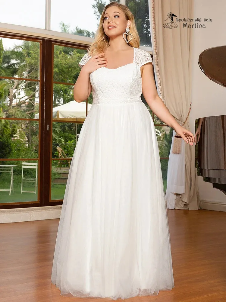 Svatební plus size šaty "Mavis" - vel. 56