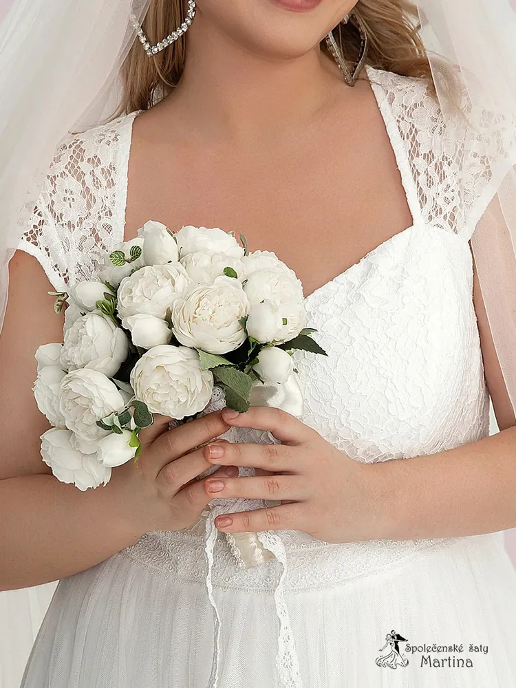 Svatební plus size šaty "Mavis" - vel. 56