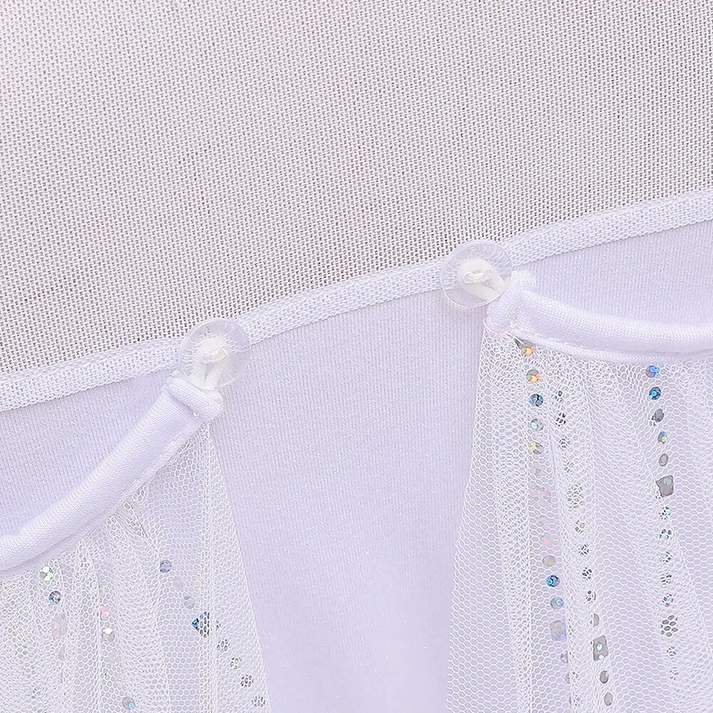 Fialové šaty pro princezny "Tánička s doplňky" - vel. 100