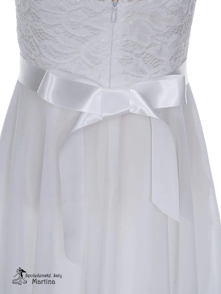 Šedé asymetrické dívčí šaty "Ivetka" - vel. 12