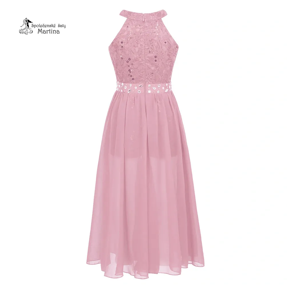 Dívčí kraťáskové šaty "Edita" - růžové  vel. 12