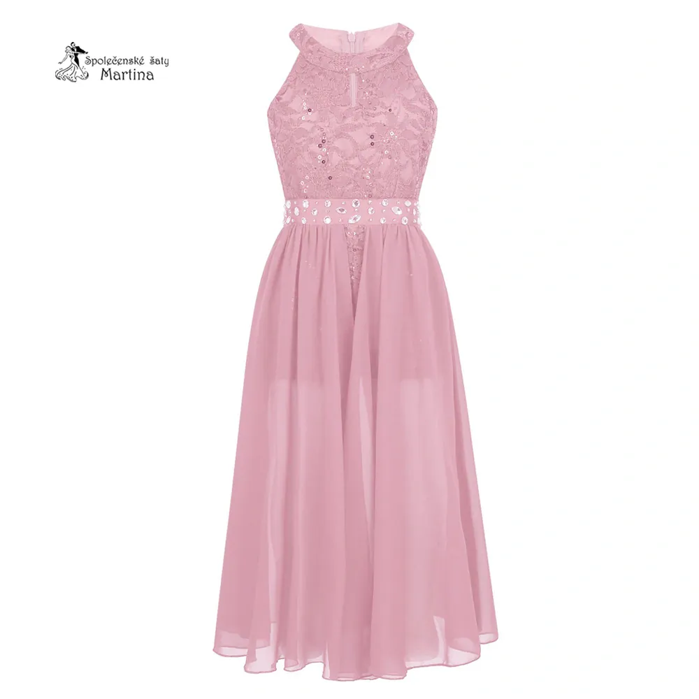 Dívčí kraťáskové šaty "Edita" - růžové  vel. 12