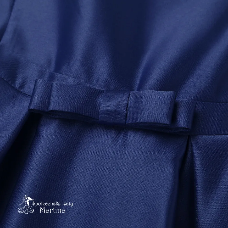 Dívčí šaty "Sabrinka" - tmavě modré - vel. 4