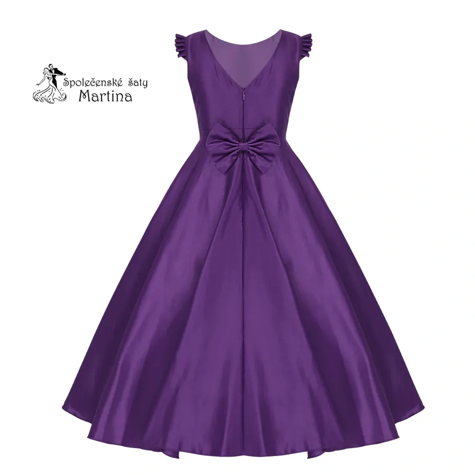 Dívčí šaty "Sabrinka" - fialové - vel. 4