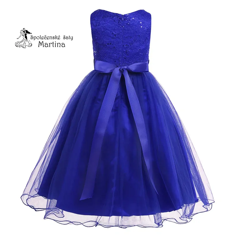 Dívčí šaty "Dianka" - královsky modré  vel. 2