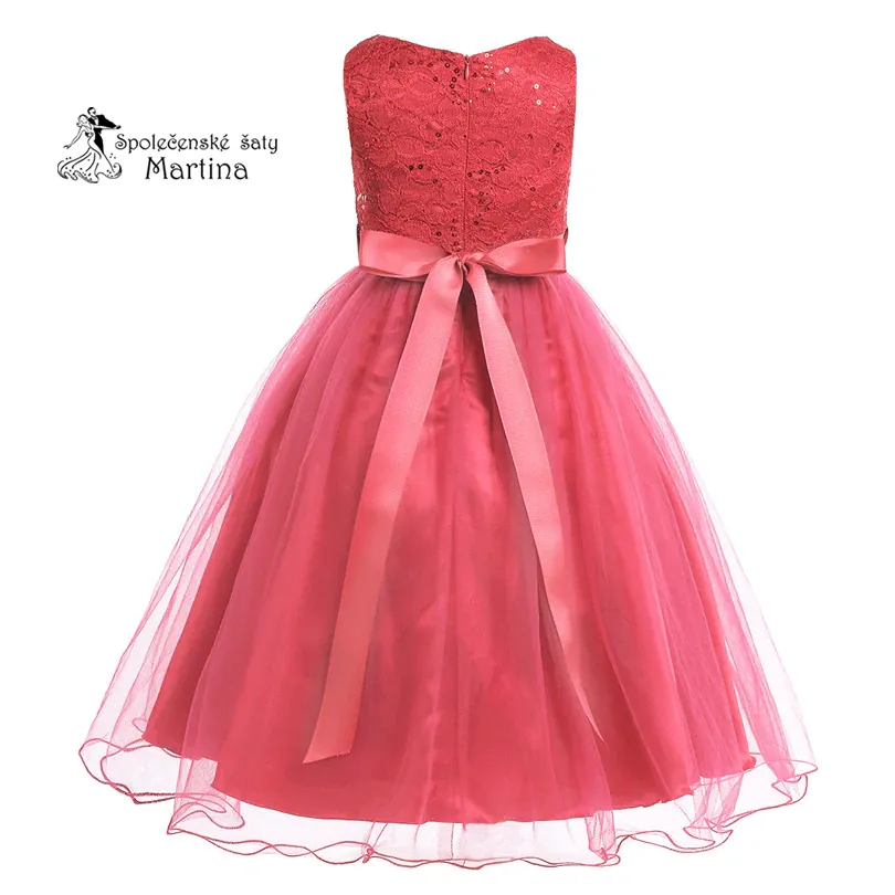 Dívčí šaty "Dianka" - korálové  vel. 4