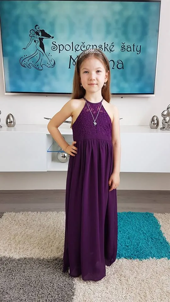 Dívčí šaty "Evelína" 4-16 let - fialové