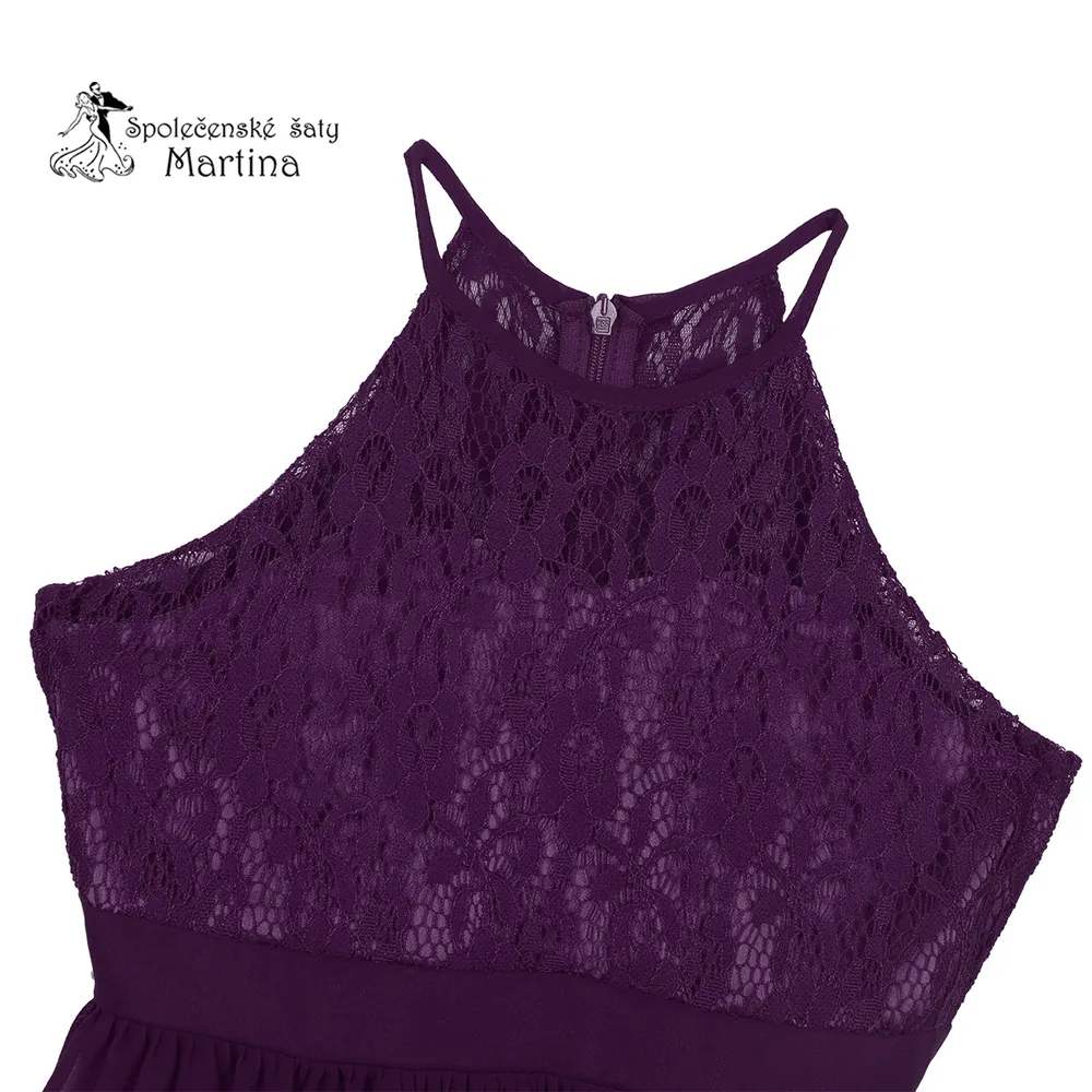 Dívčí šaty "Evelína krátké" 4-16 let - fialové