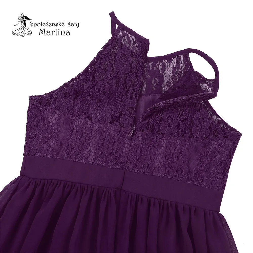 Dívčí šaty "Evelína krátké" 4-16 let - fialové