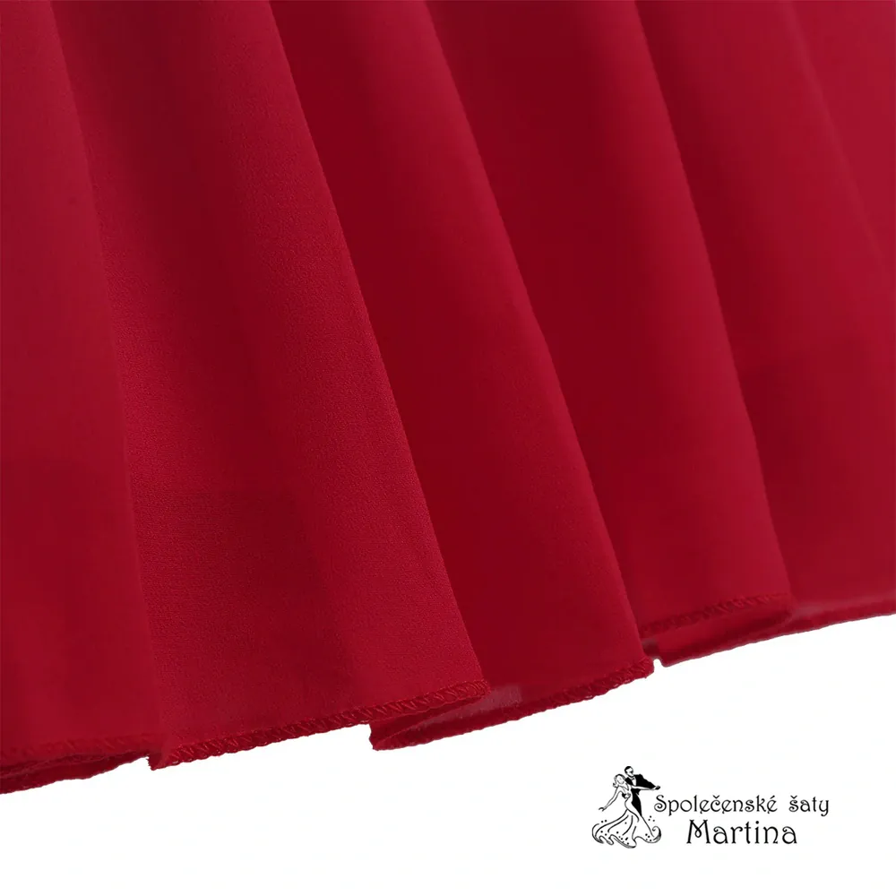 Dívčí šaty "Evelína krátké" 4-16 let - červené