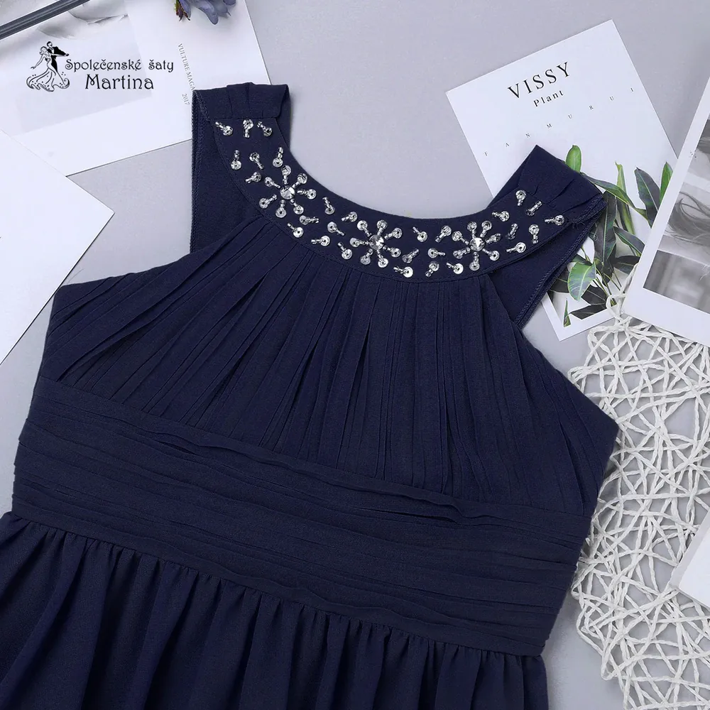 Tmavě modré slavnostní šaty pro dívky "Dorotka" 4-14 let