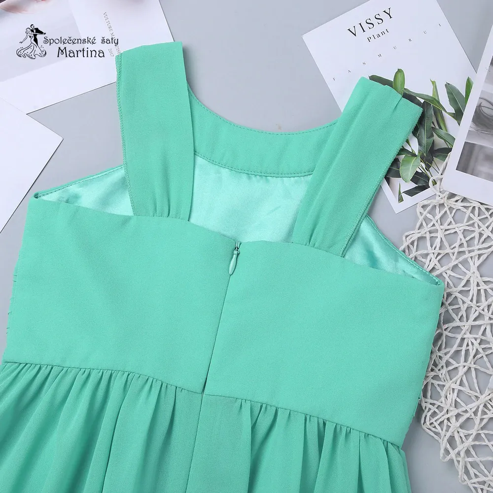 Mintové slavnostní šaty pro dívky "Dorotka" 4-14 let