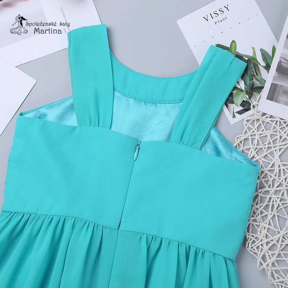 Tyrkysové slavnostní šaty pro dívky "Dorotka" 4-14 let