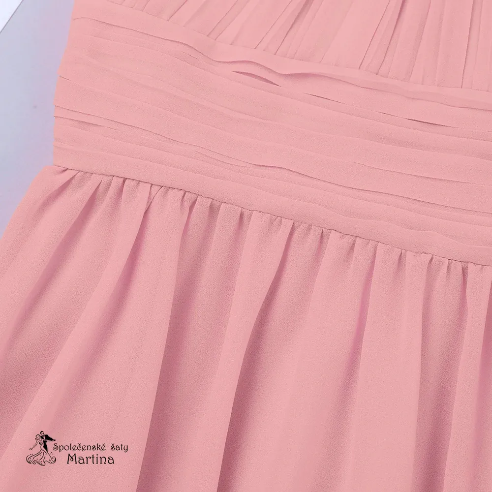 Starorůžové slavnostní šaty pro dívky "Dorotka" 4-14 let