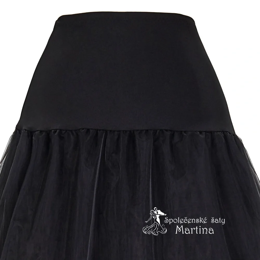 Spodnička dlouhá 2+1 - černá