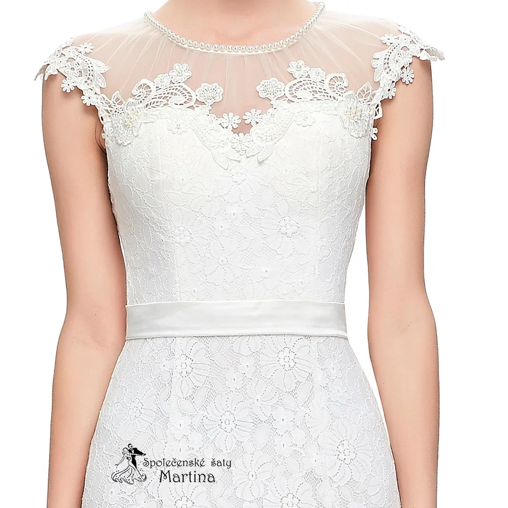 Svatební krajkové šaty trumpetového střihu "Rexanne" - vel. 32
