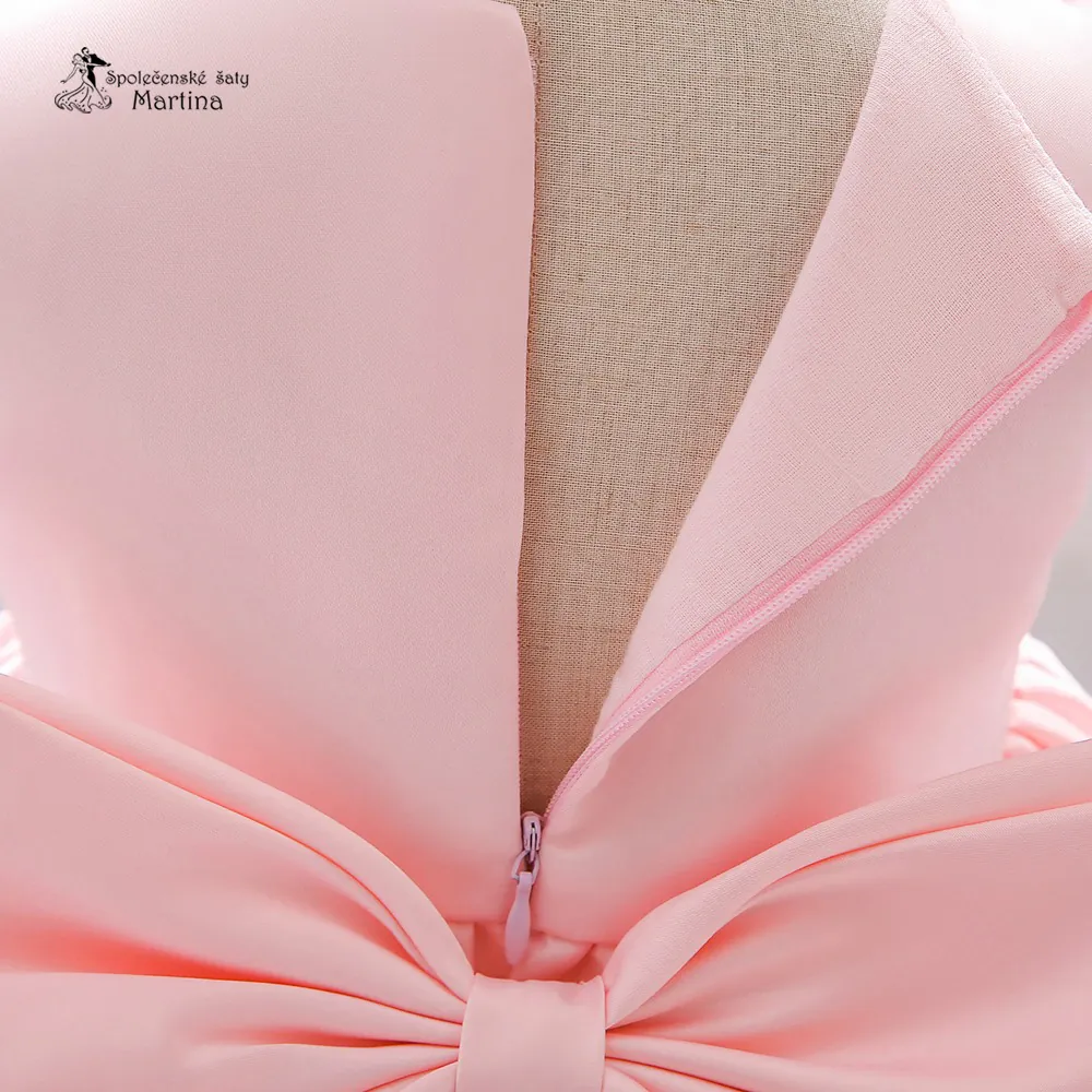 Světle růžové krátké šatičky pro malé holčičky "Agátka" - vel. 100