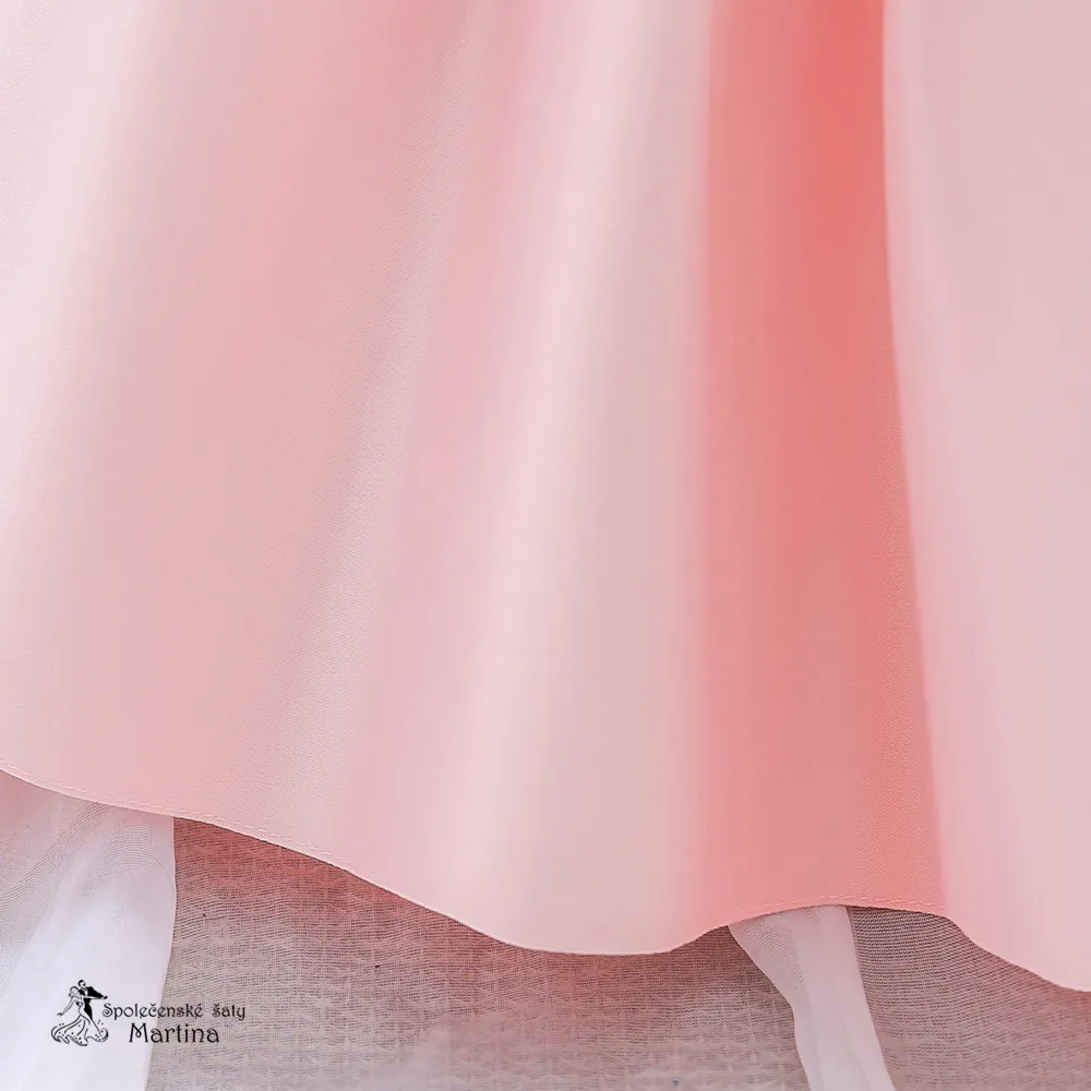 Světle růžové krátké šatičky pro malé holčičky "Agátka" - vel. 100