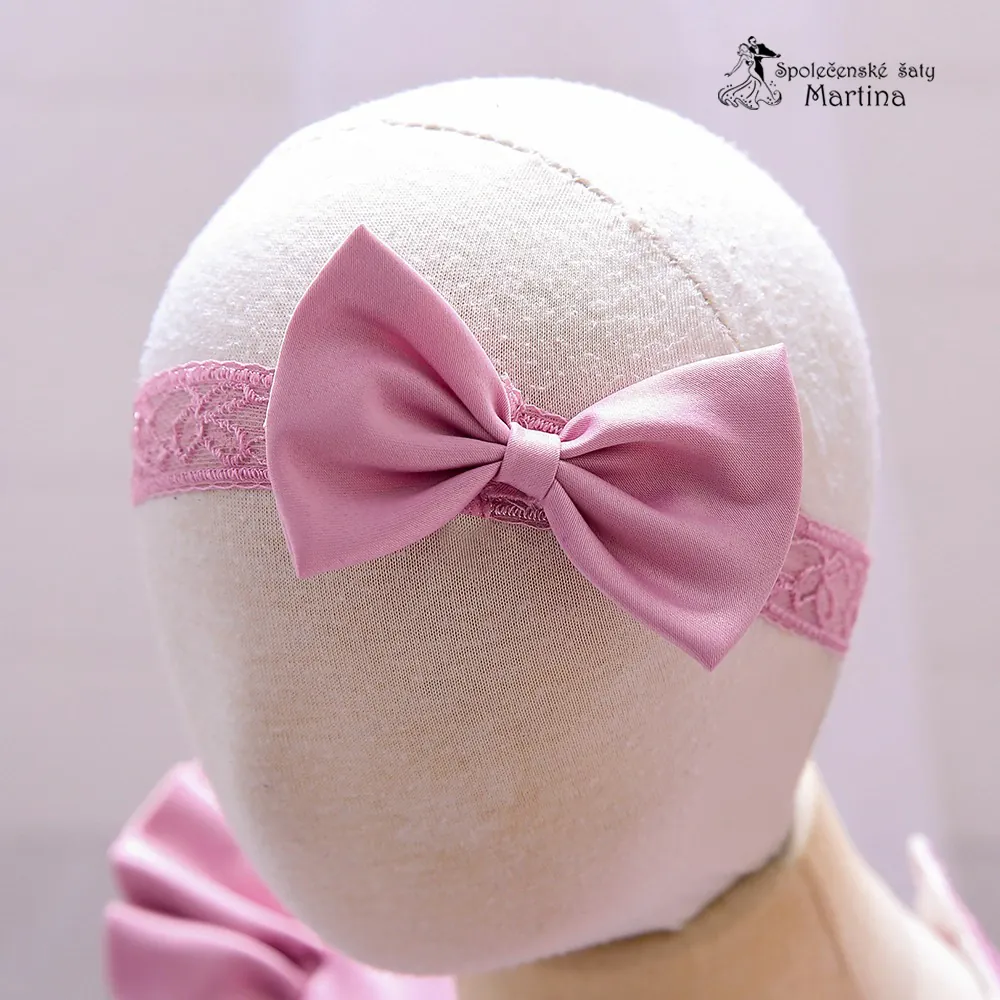 Starorůžové krátké tylovo-saténové šatičky "Andělka" - vel. 90