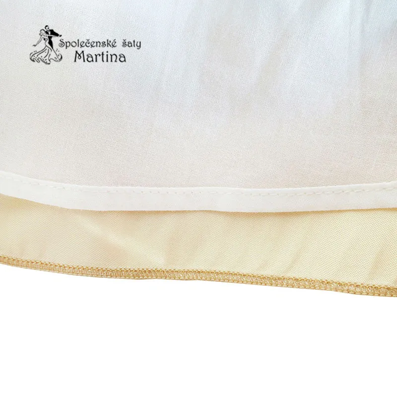 Dívčí šaty "Jindřiška" - champagne - vel. 8