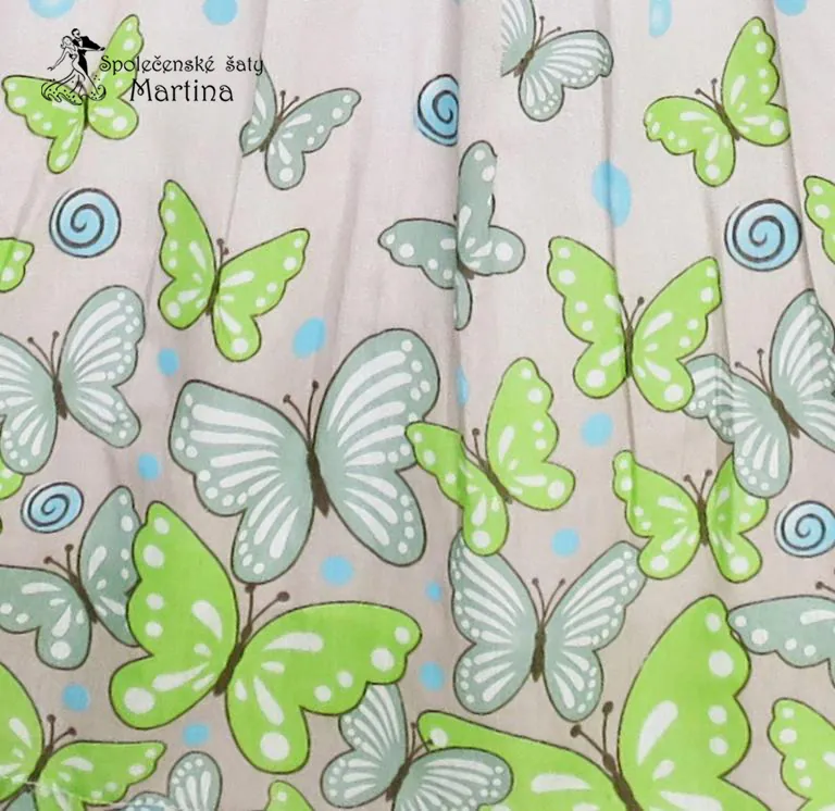 Dívčí šaty "Eliška" - zelené vel. 12