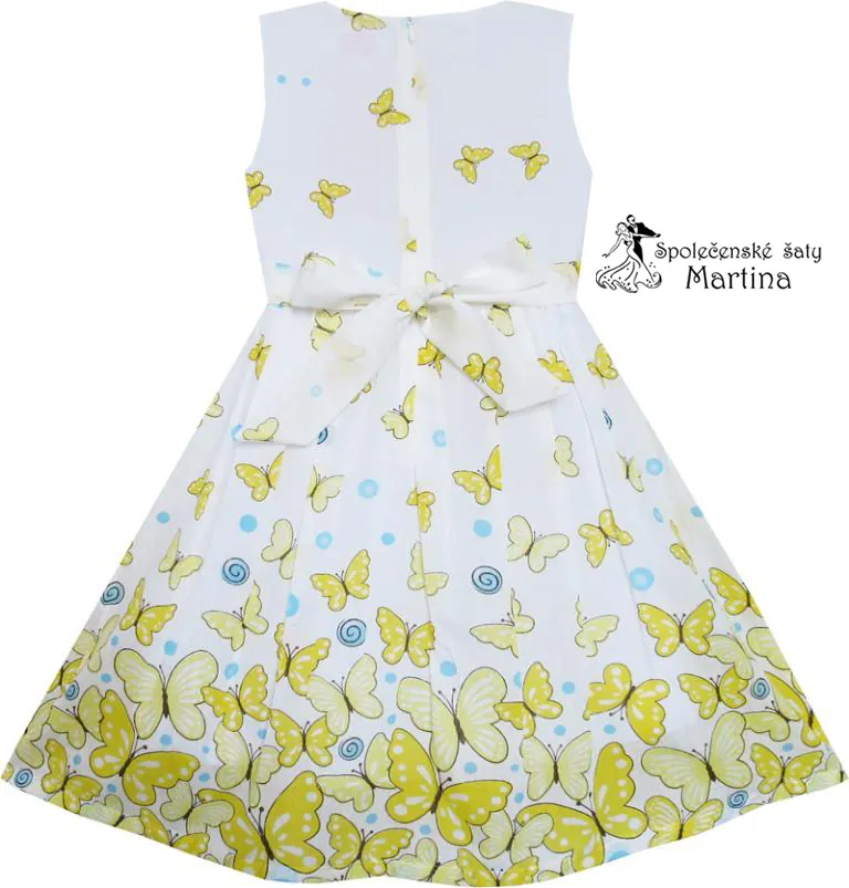 Dívčí šaty "Eliška" - žluté vel. 8