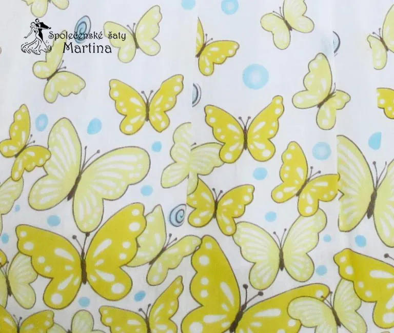 Dívčí šaty "Eliška" - žluté vel. 8