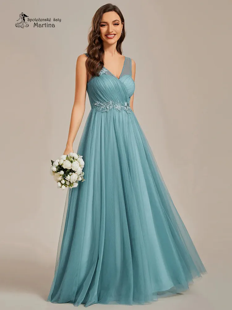 Staromodré tylové maturitní šaty či na ples "Destiny" - vel. 38