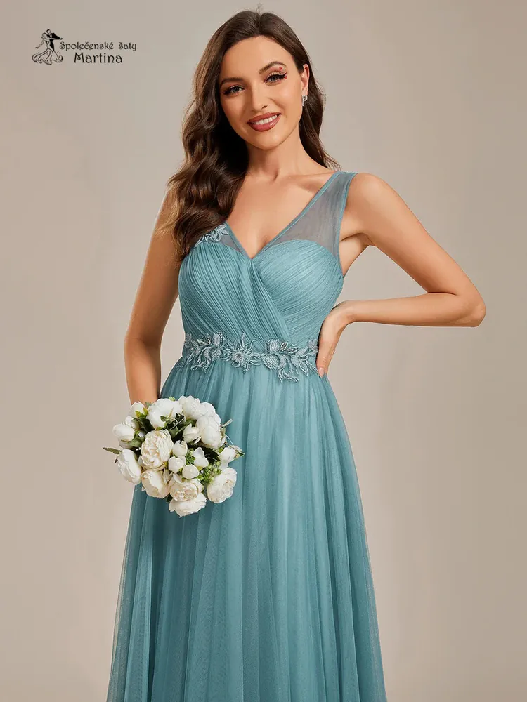 Staromodré tylové maturitní šaty či na ples "Destiny" - vel. 38