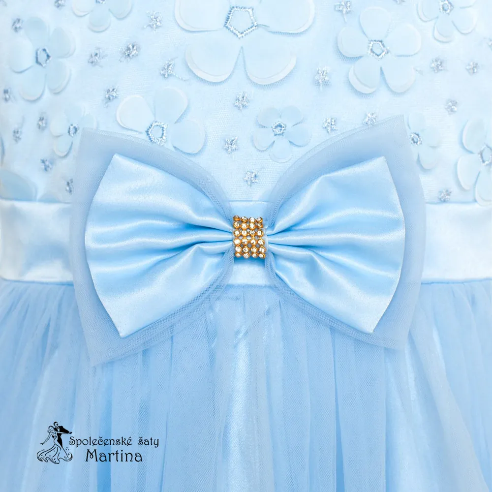 Dívčí šaty "Světlanka" - světle modré  vel. 2-3